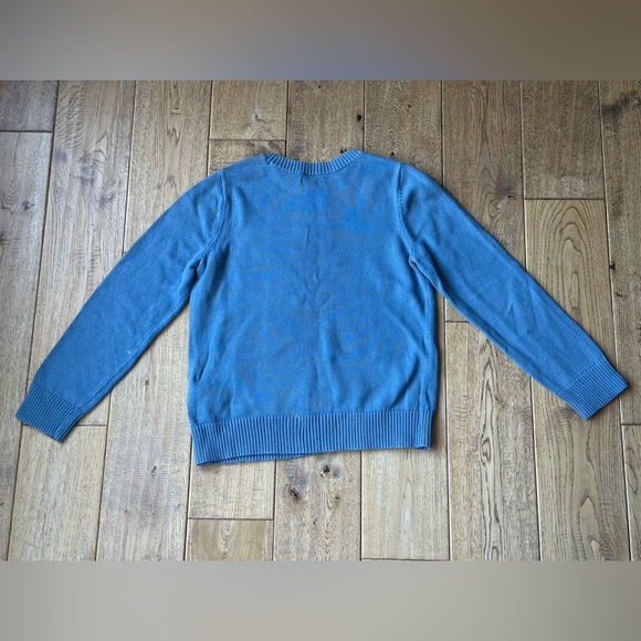 Amazon Essentials Blue Cat Girls Pullover Crewneck Sweater size Medium 8 - Picture 4 of 9